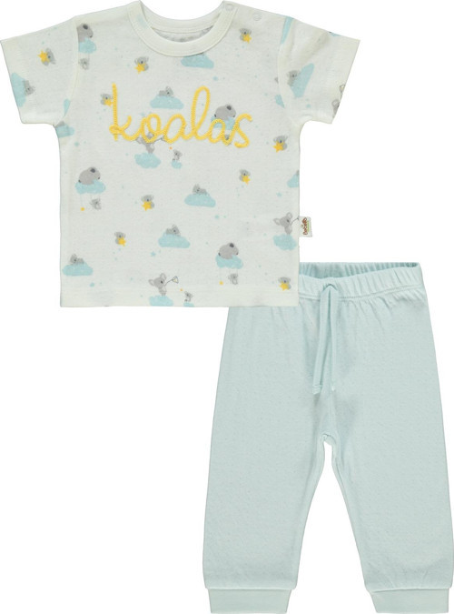 Erkek Bebek Pijama Takımı 3-18 Ay Mavi