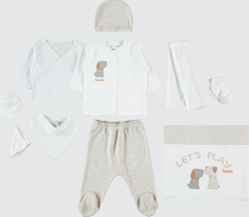 Erkek Bebek 10'lu Zıbın Takımı 0-1 Ay Kahvemelanj