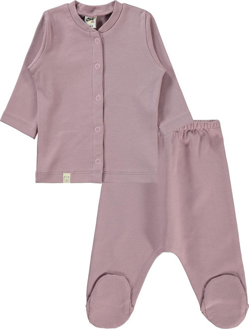 Bebek Pijama Takımı 1-6 Ay Leylak
