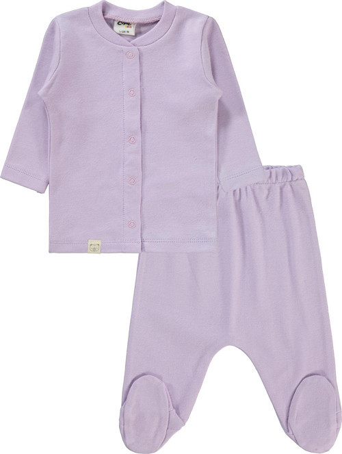 Bebek Pijama Takımı 1-6 Ay Lila