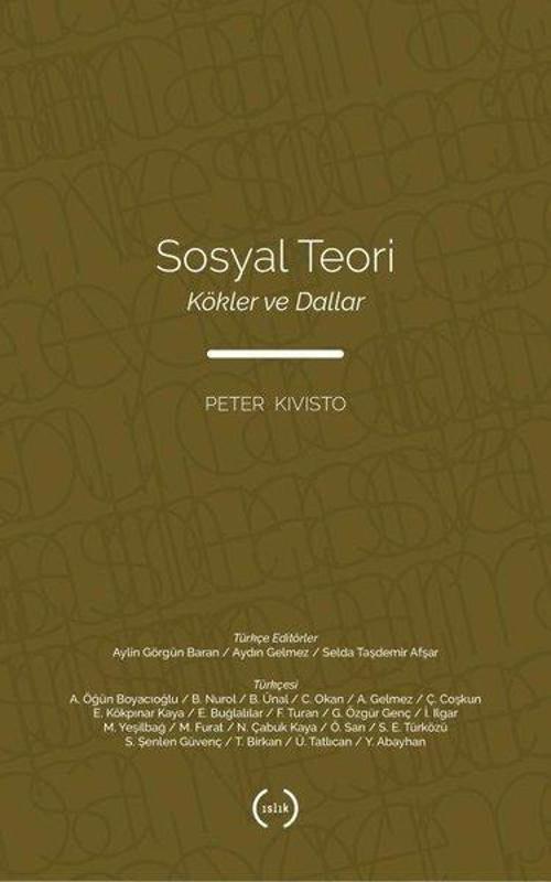 Sosyal Teori - Kökler ve Dallar