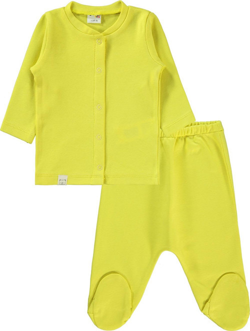 Bebek Pijama Takımı 1-6 Ay Sarı