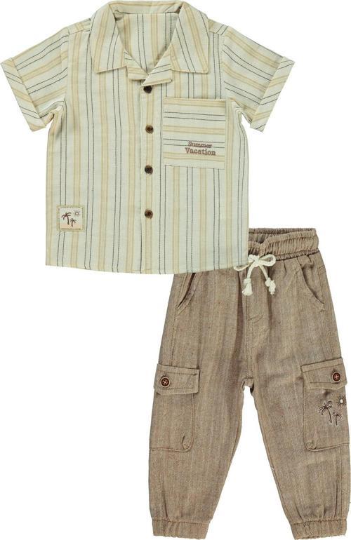 Erkek Bebek Takım 12-36 Ay Bej