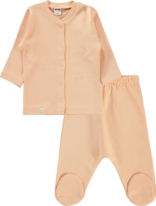 Bebek Pijama Takımı 1-6 Ay Somon