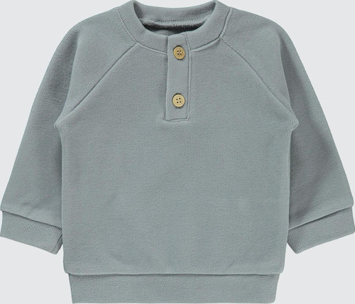 Erkek Bebek Sweatshirt 6-18 Ay Gri
