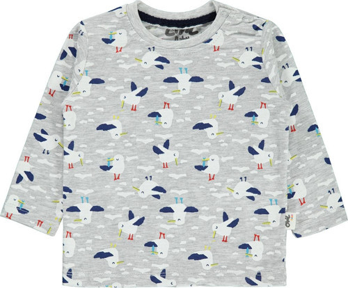 Erkek Bebek Sweatshirt 6-18 Ay Gri