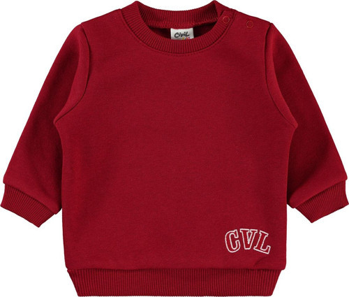 Erkek Bebek Sweatshirt 6-18 Ay Kırmızı