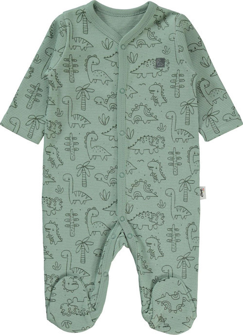 Erkek Bebek Patikli Tulum 1-6 Ay Soft Haki