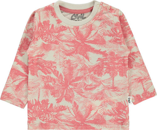 Erkek Bebek Sweatshirt 6-18 Ay Kiremit