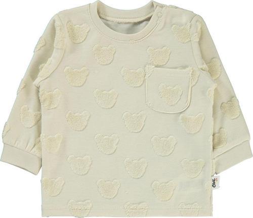 Erkek Bebek Sweatshirt 6-18 Ay Taş Rengi