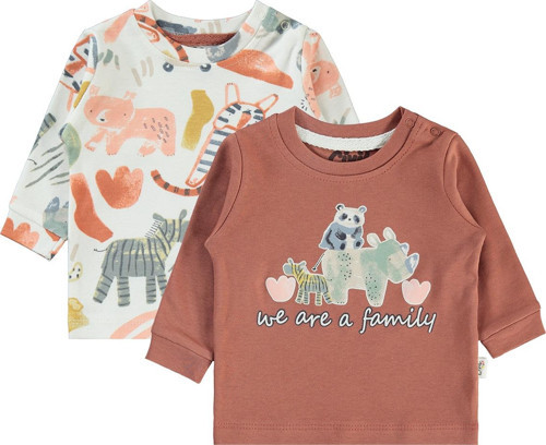 Erkek Bebek 2'li Sweatshirt 3-12 Ay Tarçın