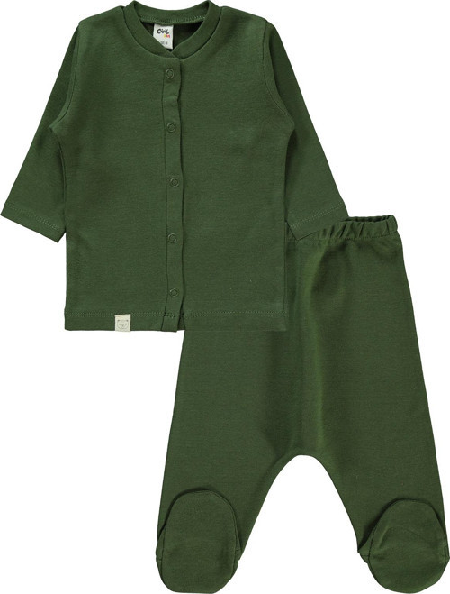 Bebek Pijama Takımı 1-6 Ay Yeşil