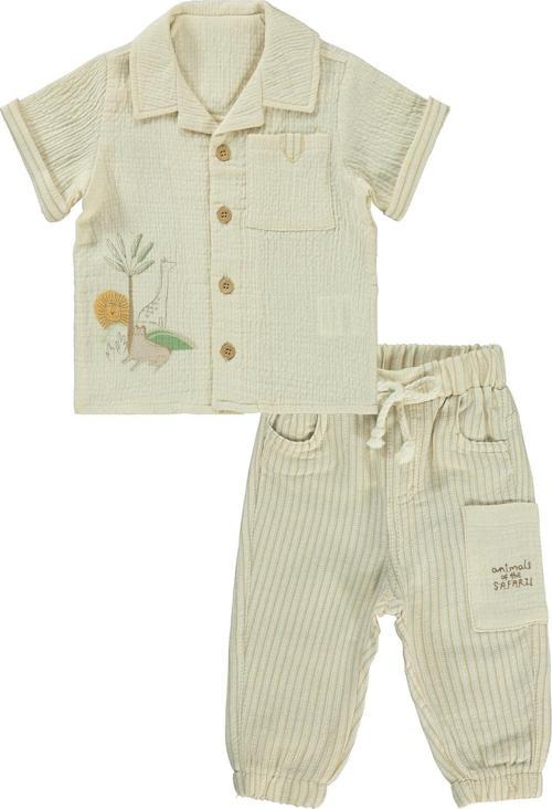 Erkek Bebek Takım 6-18 Ay Bej