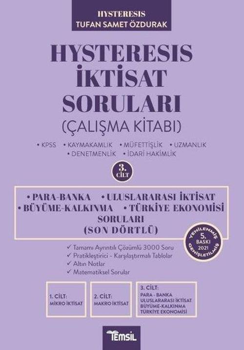 Hysteresis İktisat Soruları Son Dörtlü - 3. Cilt Çalışma Kitabı