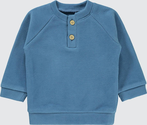 Erkek Bebek Sweatshirt 6-18 Ay Mavi