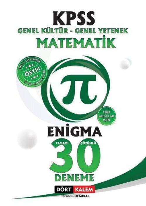Enigma - Tamamı Çözümlü 30 KPSS Matematik Denemesi