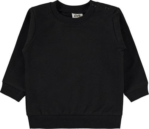 Erkek Bebek Sweatshirt 6-18 Ay Siyah