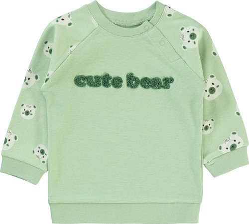 Erkek Bebek Sweatshirt 6-18 Ay Soft Haki