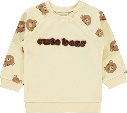 Erkek Bebek Sweatshirt 6-18 Ay Fil Dişi