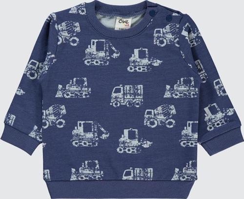 Erkek Bebek Sweatshirt 6-18 Ay İndigo