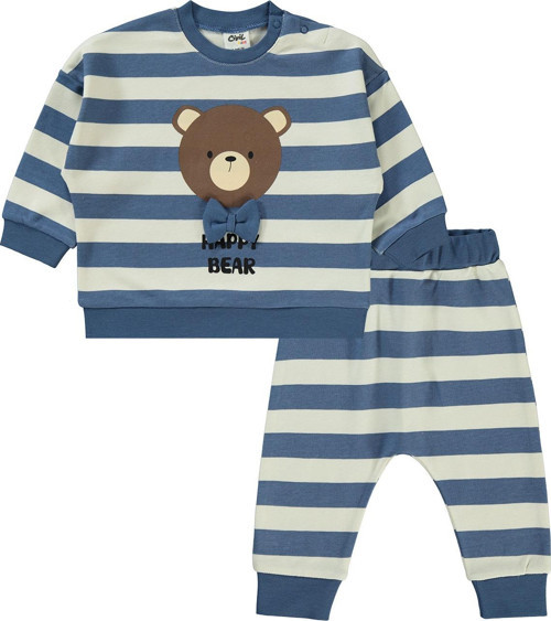 Erkek Bebek Takım 6-18 Ay Soft Mavi