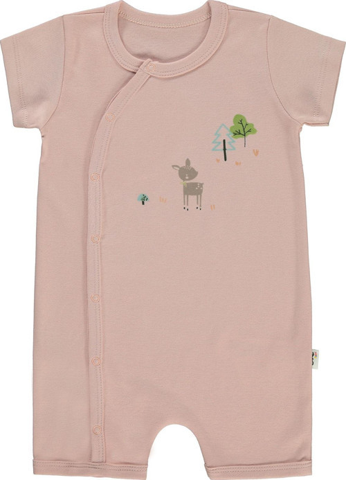 Kız Bebek Patiksiz Tulum 6-18 Ay Pembe