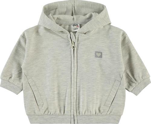 Kız Bebek Kapüşonlu Hrıka 6-18 Ay Karmelanj