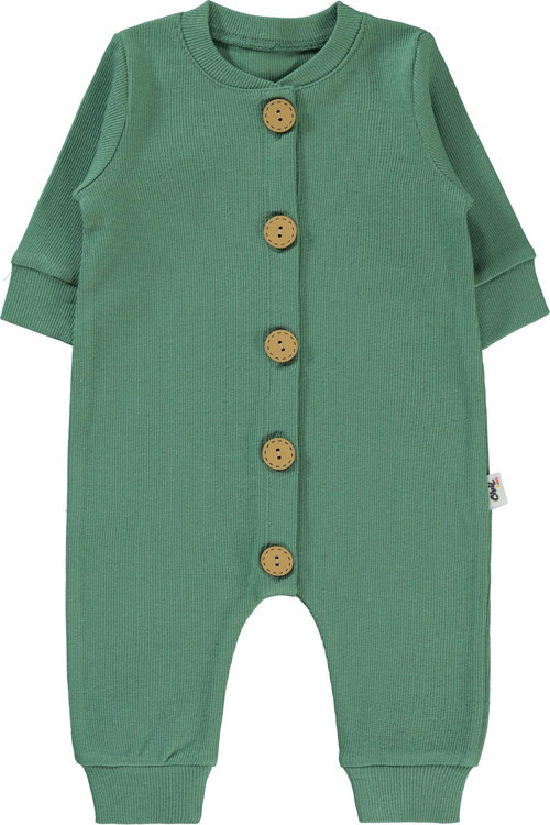 Kız Bebek Patiksiz Tulum 1-6 Ay Soft Haki
