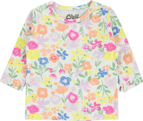 Kız Bebek Sweatshirt 6-18 Ay Ekru