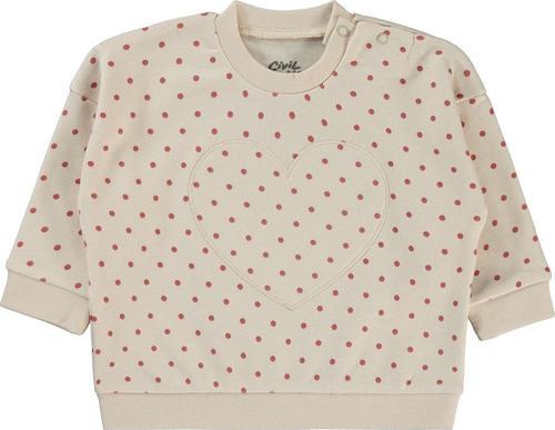 Kız Bebek Sweatshirt 6-18 Ay Fil Dişi