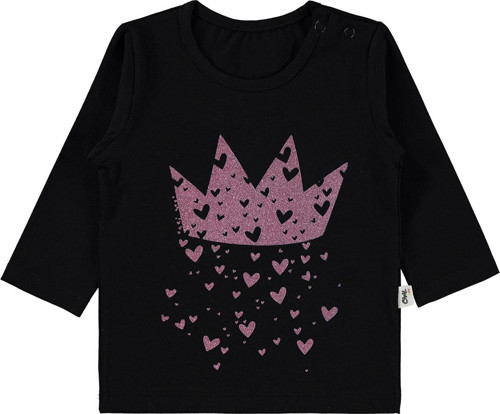 Kız Bebek Sweatshirt 6-18 Ay Siyah
