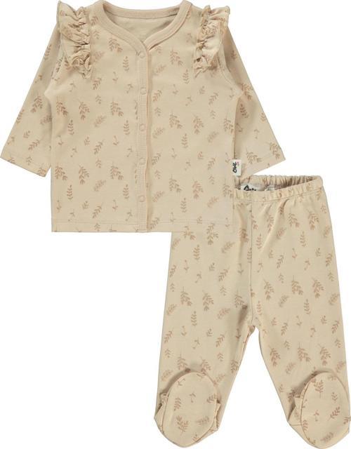 Kız Bebek Pijama Takımı 1-6 Ay FilDişi
