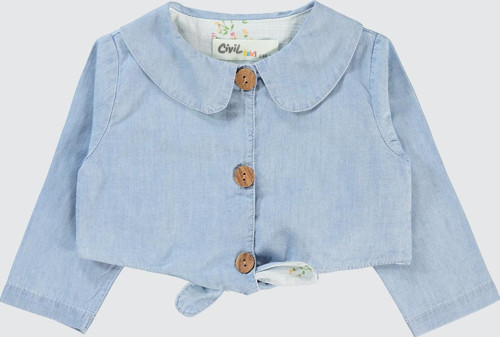 Kız Bebek Bolero 6-18 Ay Açık Mavi