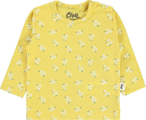 Kız Bebek Sweatshirt 6-18 Ay Hardal