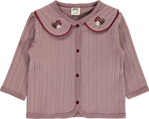 Kız Bebek Hırka 6-18 Ay Soft Gül Kurusu