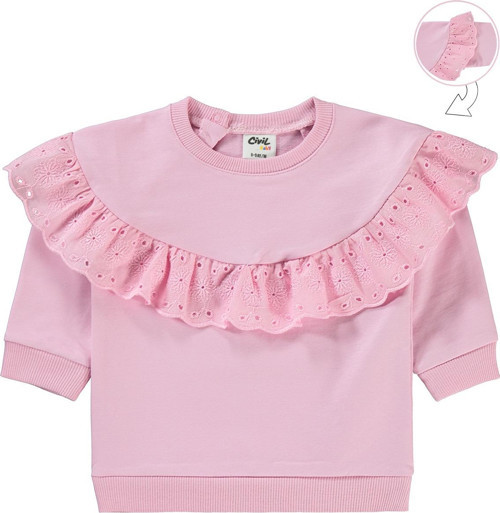 Kız Bebek Sweatshirt 6-18 Ay Pembe