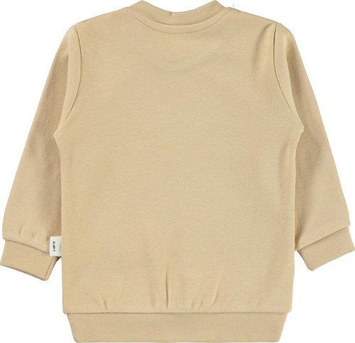 Kız Bebek Sweatshirt 6-18 Ay Ten Rengi