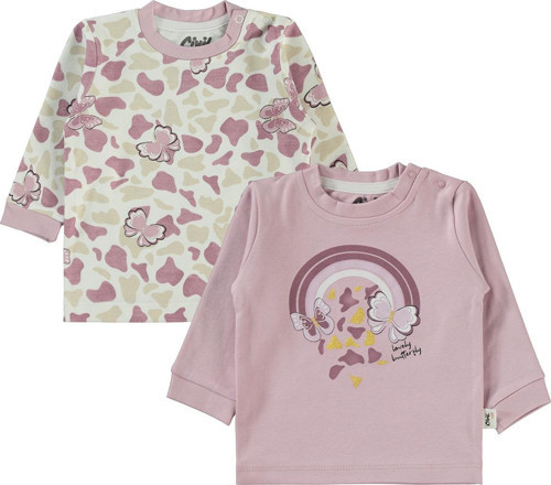 Kız Bebek 2'li Sweatshirt 6-18 Ay Lila