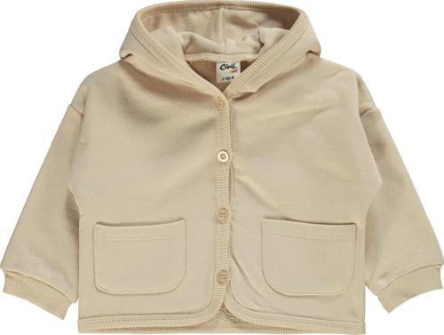 Kız Bebek Kapüşonlu Hırka 6-18 Ay Bej
