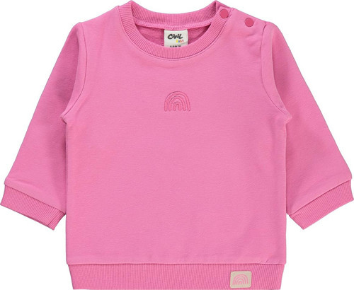 Kız Bebek Sweatshirt 6-18 Ay Pembe