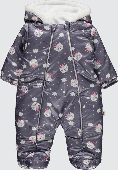 Kız Bebek Patikli Astronot 6-18 Ay Gri
