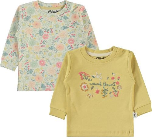 Kız Bebek 2'li Sweatshirt 6-18 Ay Hardal