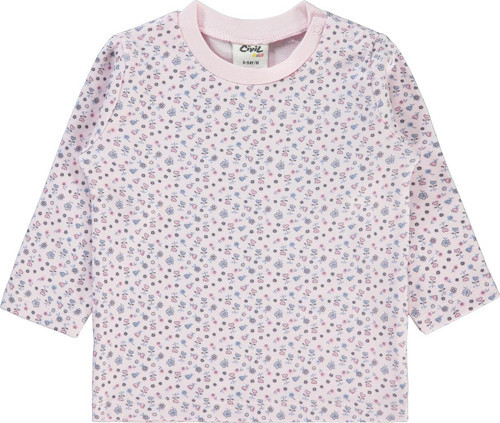 Kız Bebek Sweatshirt 6-18 Ay Pembe
