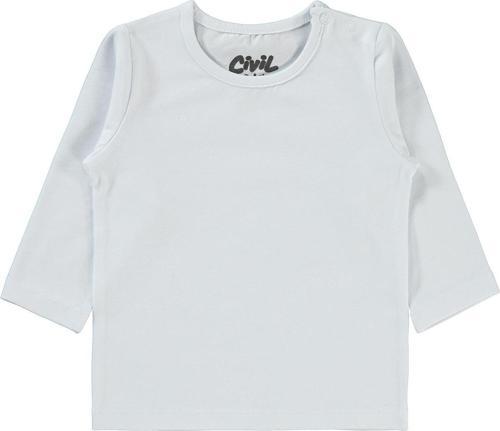 Kız Bebek Sweatshirt 6-18 Ay Beyaz