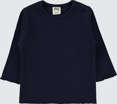 Kız Bebek Sweatshirt 6-18 Ay Lacivert