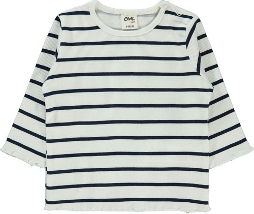 Kız Bebek Sweatshirt 6-18 Ay Lacivert