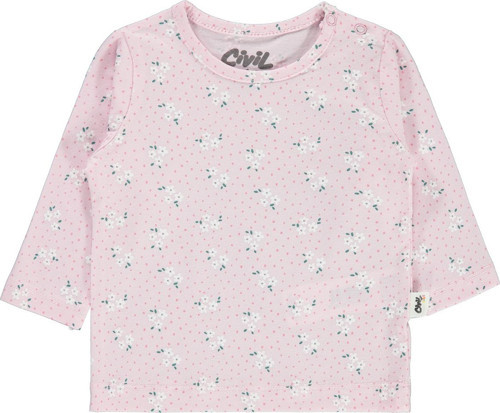 Kız Bebek Sweatshirt 6-18 Ay Pembe
