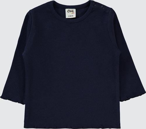 Kız Bebek Sweatshirt 6-18 Ay Lacivert