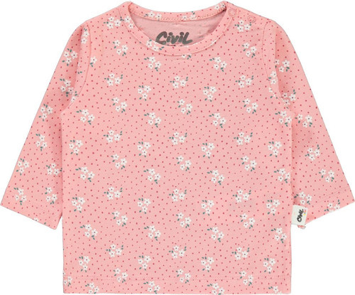 Kız Bebek Sweatshirt 6-18 Ay Pembe