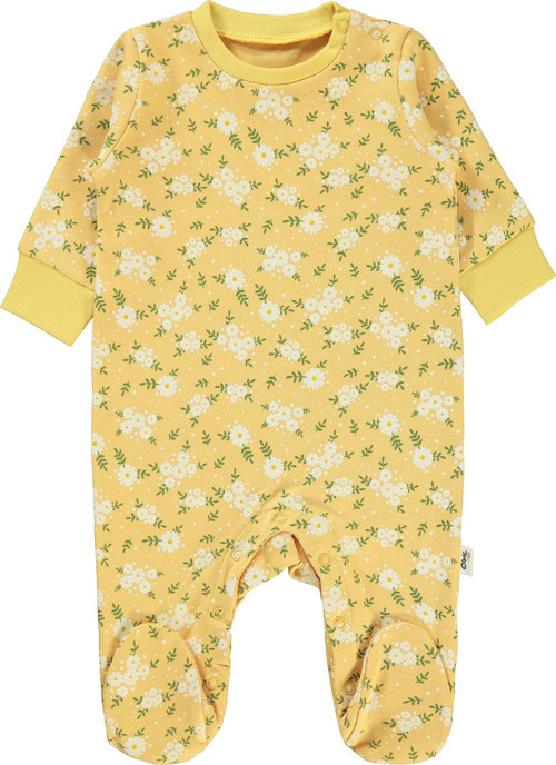 Kız Bebek Patikli Tulum 1-6 Ay Hardal